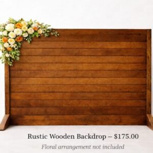 rustic wooden backdrop