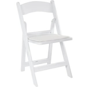 white garden chairs padded folding chair